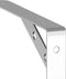 vidaXL - Plankdragers - 4 - st - 20x2,5x14 - cm - roestvrijstaal - zilverkleurig