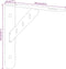vidaXL - Plankdragers - 4 - st - 23,5x2,5x15,5 - cm - roestvrijstaal - zilverkleurig