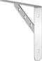 vidaXL - Plankdragers - 4 - st - 23,5x2,5x15,5 - cm - roestvrijstaal - zilverkleurig