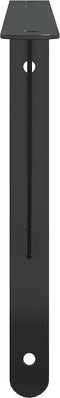 vidaXL - Plankdragers - 4 - st - 40x2,5x25 - cm - roestvrijstaal - zwart