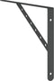 vidaXL - Plankdragers - 4 - st - 40x2,5x25 - cm - roestvrijstaal - zwart