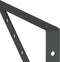vidaXL - Plankdragers - 4 - st - 40x2,5x25 - cm - roestvrijstaal - zwart