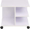 vidaXL - Plankenkast - verrijdbaar - 50x35x42 - cm - wit