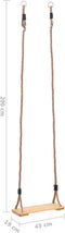 vidaXL Plankschommel 200 cm massief grenenhout