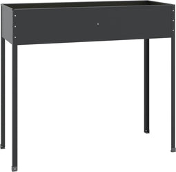 vidaXL - Plantenbak - 100,5x40,5x90 - cm - gegalvaniseerd - staal - antracietkleur