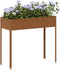 vidaXL - Plantenbak - 100,5x40,5x90 - cm - weervast - staal