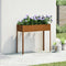 vidaXL - Plantenbak - 100,5x40,5x90 - cm - weervast - staal