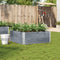 vidaXL - Plantenbak - 100x100 - cm - massief - grenenhout - grijs