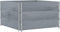 vidaXL - Plantenbak - 100x100 - cm - massief - grenenhout - grijs