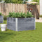 vidaXL - Plantenbak - 100x100 - cm - massief - grenenhout - grijs