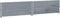 vidaXL - Plantenbak - 100x100 - cm - massief - grenenhout - grijs