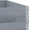 vidaXL - Plantenbak - 100x100 - cm - massief - grenenhout - grijs