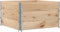 vidaXL - Plantenbak - 100x100 - cm - massief - grenenhout