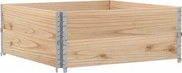 vidaXL - Plantenbak - 100x100 - cm - massief - grenenhout