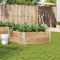 vidaXL - Plantenbak - 100x100 - cm - massief - grenenhout