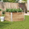 vidaXL - Plantenbak - 100x100 - cm - massief - grenenhout