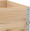 vidaXL - Plantenbak - 100x100 - cm - massief - grenenhout