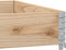vidaXL - Plantenbak - 100x100 - cm - massief - grenenhout