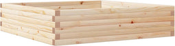 vidaXL - Plantenbak - 100x100x23 - cm - massief - grenenhout