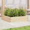 vidaXL - Plantenbak - 100x100x23 - cm - massief - grenenhout