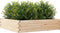vidaXL - Plantenbak - 100x100x23 - cm - massief - grenenhout