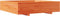vidaXL - Plantenbak - 100x100x26,5 - cm - massief - grenenhout - wasbruin