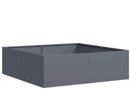 vidaXL - Plantenbak - 100x100x30 - cm - staal - antracietkleurig