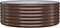 vidaXL - Plantenbak - 100x100x36 - cm - gepoedercoat - staal - bruin