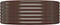 vidaXL - Plantenbak - 100x100x36 - cm - gepoedercoat - staal - bruin
