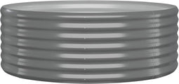 vidaXL - Plantenbak - 100x100x36 - cm - gepoedercoat - staal - grijs
