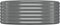 vidaXL - Plantenbak - 100x100x36 - cm - gepoedercoat - staal - grijs