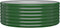 vidaXL - Plantenbak - 100x100x36 - cm - gepoedercoat - staal - groen
