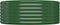 vidaXL - Plantenbak - 100x100x36 - cm - gepoedercoat - staal - groen