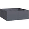vidaXL - Plantenbak - 100x100x40 - cm - staal - antracietkleurig