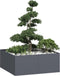 vidaXL - Plantenbak - 100x100x40 - cm - staal - antracietkleurig