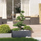 vidaXL - Plantenbak - 100x100x40 - cm - staal - antracietkleurig