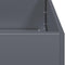 vidaXL - Plantenbak - 100x100x40 - cm - staal - antracietkleurig