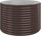 vidaXL - Plantenbak - 100x100x68 - cm - gepoedercoat - staal - bruin