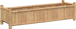 vidaXL - Plantenbak - 100x30x25 - cm - bamboe