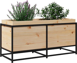 vidaXL - Plantenbak - 100x40x50 - cm - massief - grenenhout