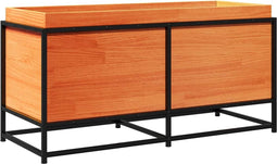 vidaXL - Plantenbak - 100x40x50 - cm - massief - grenenhout - wasbruin