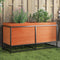 vidaXL - Plantenbak - 100x40x50 - cm - massief - grenenhout - wasbruin