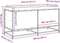 vidaXL - Plantenbak - 100x40x50 - cm - massief - grenenhout - wasbruin