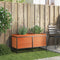 vidaXL - Plantenbak - 100x40x50 - cm - massief - grenenhout - wasbruin