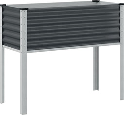 vidaXL - Plantenbak - 100x41x90 - cm - staal - antracietkleurig