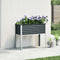 vidaXL - Plantenbak - 100x41x90 - cm - staal - antracietkleurig