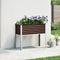 vidaXL - Plantenbak - 100x41x90 - cm - staal - bruin