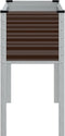 vidaXL - Plantenbak - 100x41x90 - cm - staal - bruin