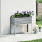 vidaXL - Plantenbak - 100x41x90 - cm - staal - grijs