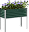 vidaXL - Plantenbak - 100x41x90 - cm - staal - groen